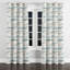 Rideaux Coastal pour chambre à coucher - Rideau à œillets Green Shore Breeze Stripes - 1 panneau-608926767-608926769