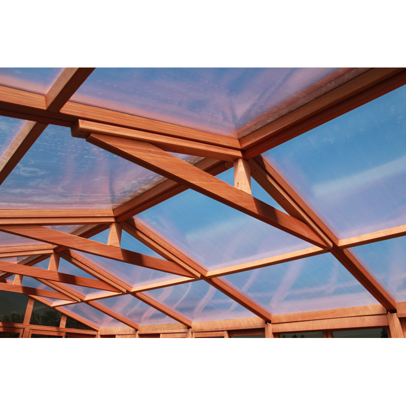 Pavillon de jardin en bois massif l 29 pi x P 13,5 pi