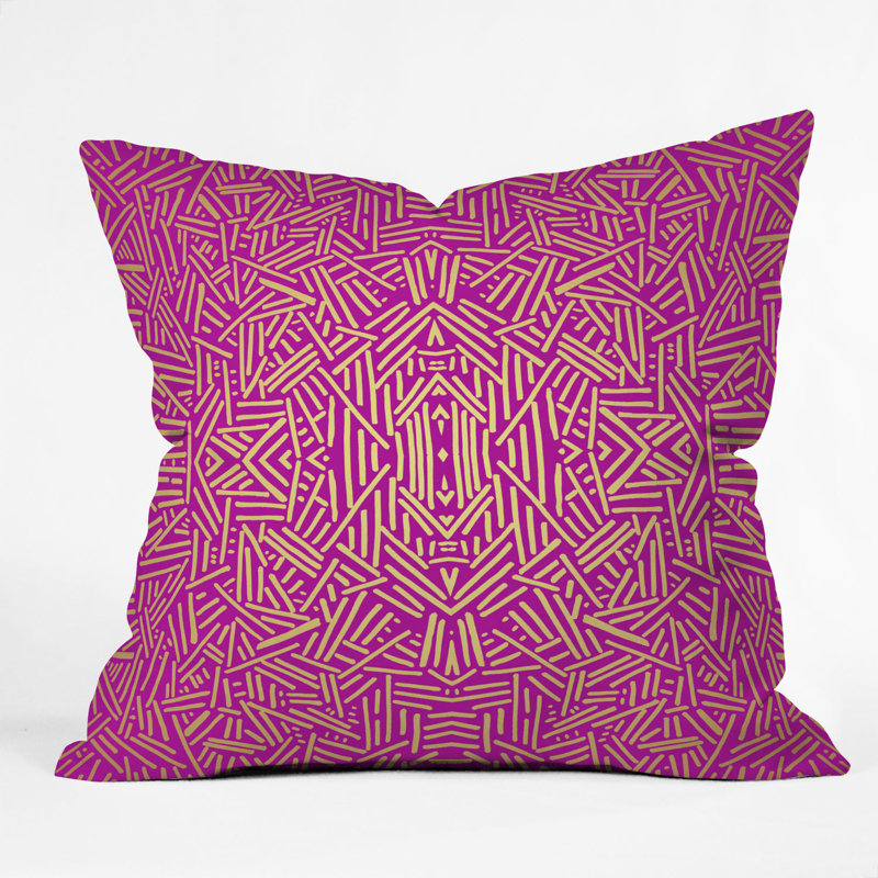 Coussin décoratif intérieur / extérieur Jacqueline Maldonado, 16 po x 16 po