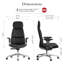 Fauteuil de direction haut de gamme en cuir véritable à dossier haut, revêtement en relief, fauteuil de bureau à domicile inclinable, hauteur et profondeur de siège réglables -1238640504
