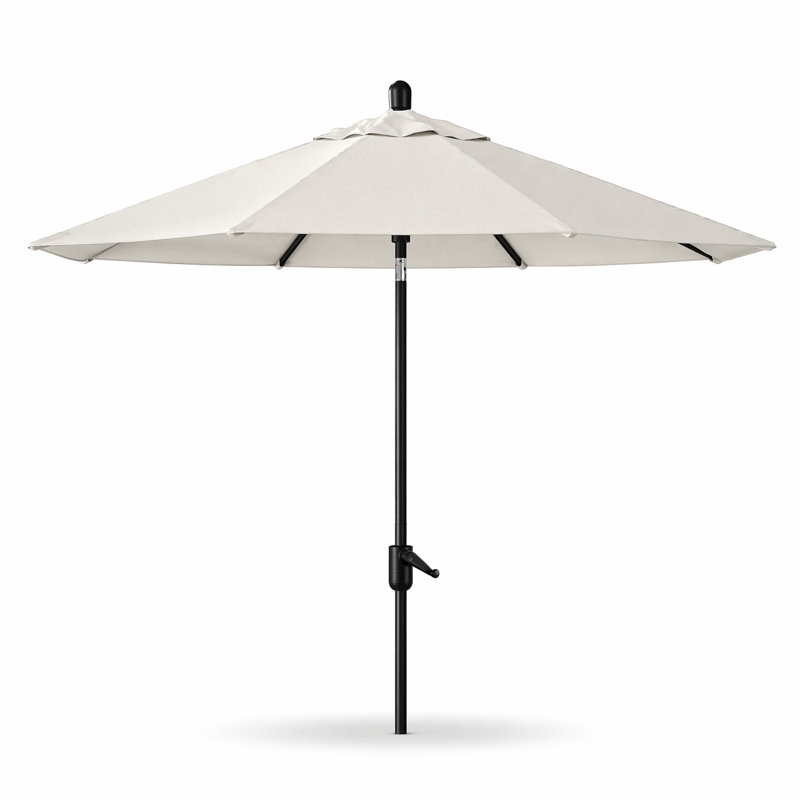 Parasol de marché Sunbrella® 8 pi 8 po Natalie, Saphir noir, Toile Sunbrella® naturel