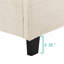 Grand lit plateforme tapissier capitonné beige-171502276