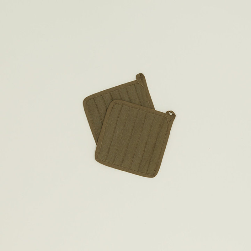 Hawkins New York Pot Holders, Olive