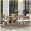 Classic and Traditional Style 6 - Piece Dining Set with 4 Upholstered Chairs and Bench-556771362-556771365-556771364