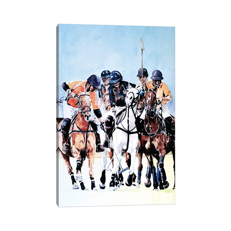 Highland Cattle by EdsWatercolours - Wrapped Canvas Gallery-Wrapped Canvas Giclée, Wrapped Canvas, 12" H x 8" W