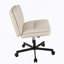 Chaise de bureau avec revêtement en cuir, pivotant, hauteur réglable, roulettes
