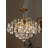 6-light Dimmable Empire Crystal Chandelier