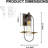 Flush Mounted Wall Sconce (BULB EXCLUDED)