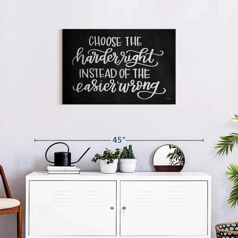 Tergel Choose The Harder Right, 20" H x 30" W