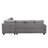 Furniture Modern Sectional Sofa L-Shape Convertible Couch Sofa with Ottoman Chaise Lounge-89603598