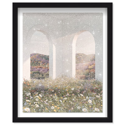 Sunlight Coming Through Shadowbox Landscape & Nature Print by Oliver Gal, Black Frame, 16 x 20