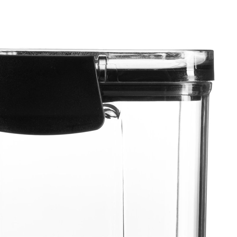 Argon Tableware - 6x Food Storage Containers - 460ml, Black