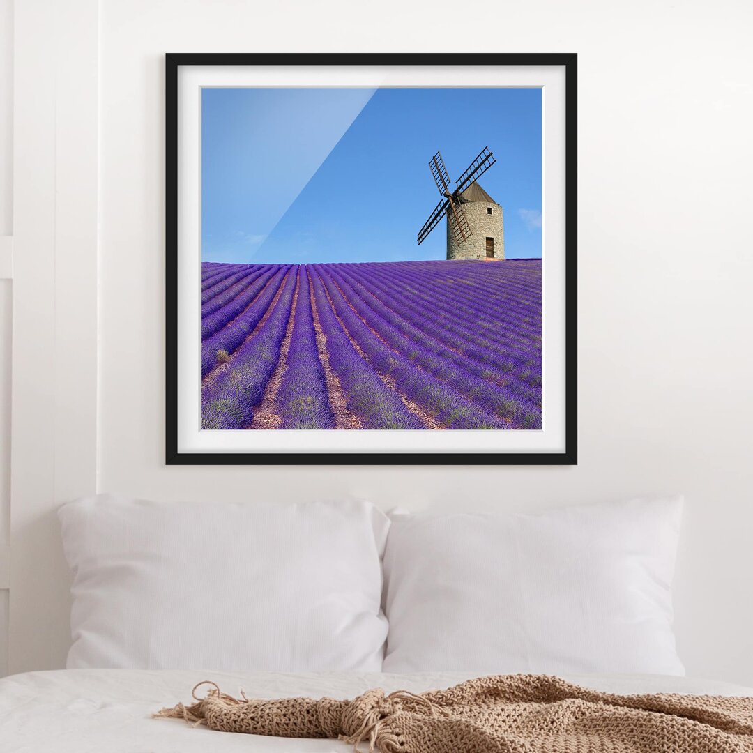 Gerahmter Fotodruck Lavender Scent in Provence