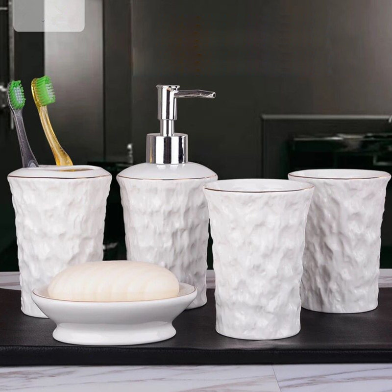 Ensemble complet d'accessoires de salle de bain 5 pièces