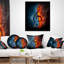 Treble Clef - coussin à imprimé abstrait