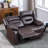 Brenaya 61.4" Modern and Breathable Vegan Leather Power Reclining Loveseat Sofa-1397172168