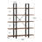 Industrial 5-Tier Bookcase, Metal Frame Open Shelf With X-Back Design, 71" Tall Storage Shelves For Living Room, Home Office-773402209