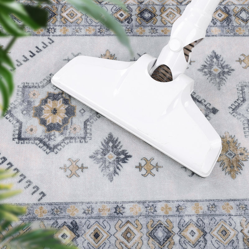 Tapis de cuisine antidérapant lavable à la machine (ensemble de 3), Orange / gris