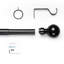 Nuha Adjustable 210cm to 120cm 2.8cm Single Curtain Pole-1261489683-1271419248