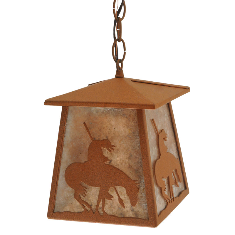 Rustic Lodge 1 - Light Pendant, Rust