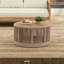 Table basse d'extérieur en rotin et bois d'acacia pour patio-1048911391