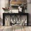 Table basse en placage d'acacia de 60 po avec 4 tiroirs U_Style