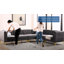 Chaise sans accoudoirs en velours Triumph Channel-1867309686