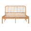 Base de lit plateforme en bois Aurey avec tête de lit à lattes et sommier à lattes de bois-237970763-237970761