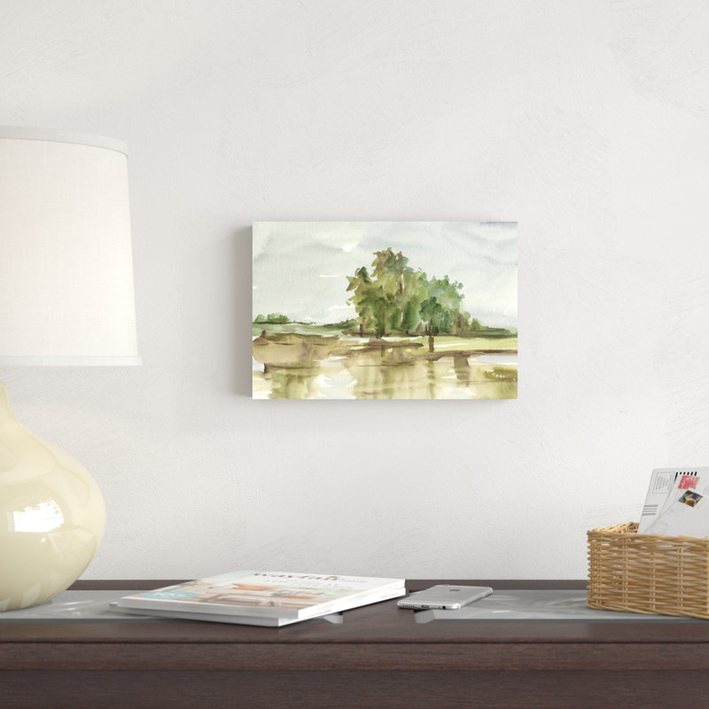 Aquarelle discrète II, H 8 po x l 12 po x P 1,25 po