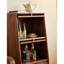 Petite armoire d'appoint avec couvercle en verre