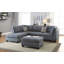 3 pièces Canapé modulaire gris et gris