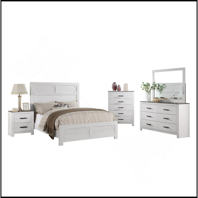 Table de chevet 2 tiroirs blanc