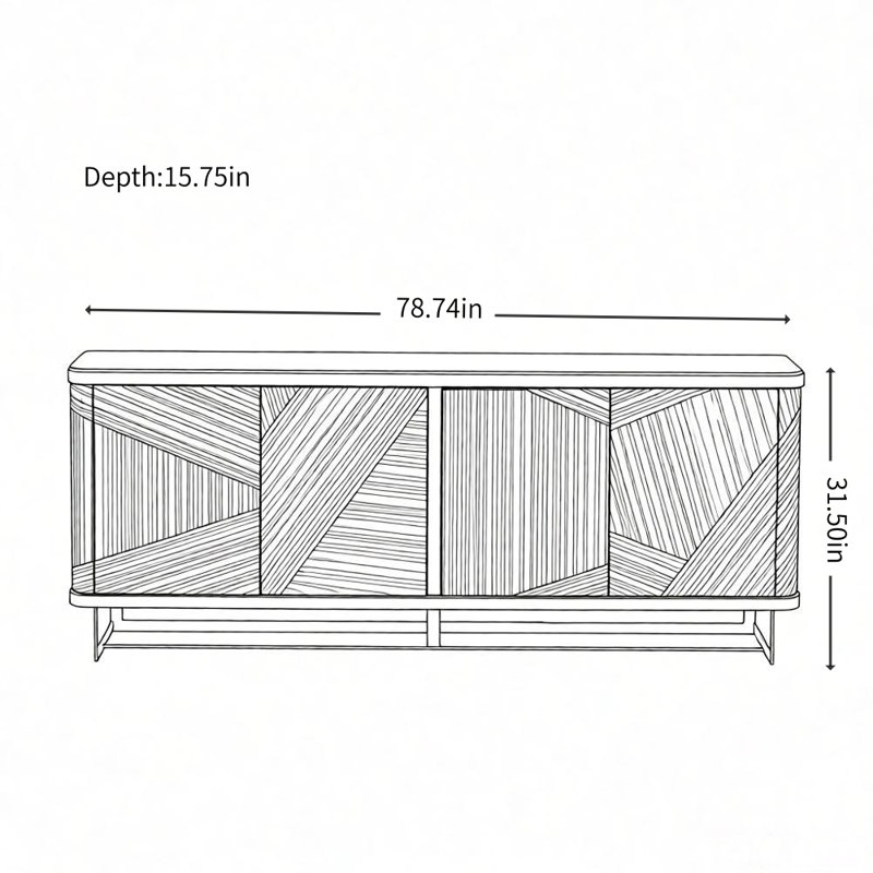 Armoire décorative italienne simple et créative