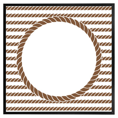 Denhoff Rope Border - Single Picture Frame Print