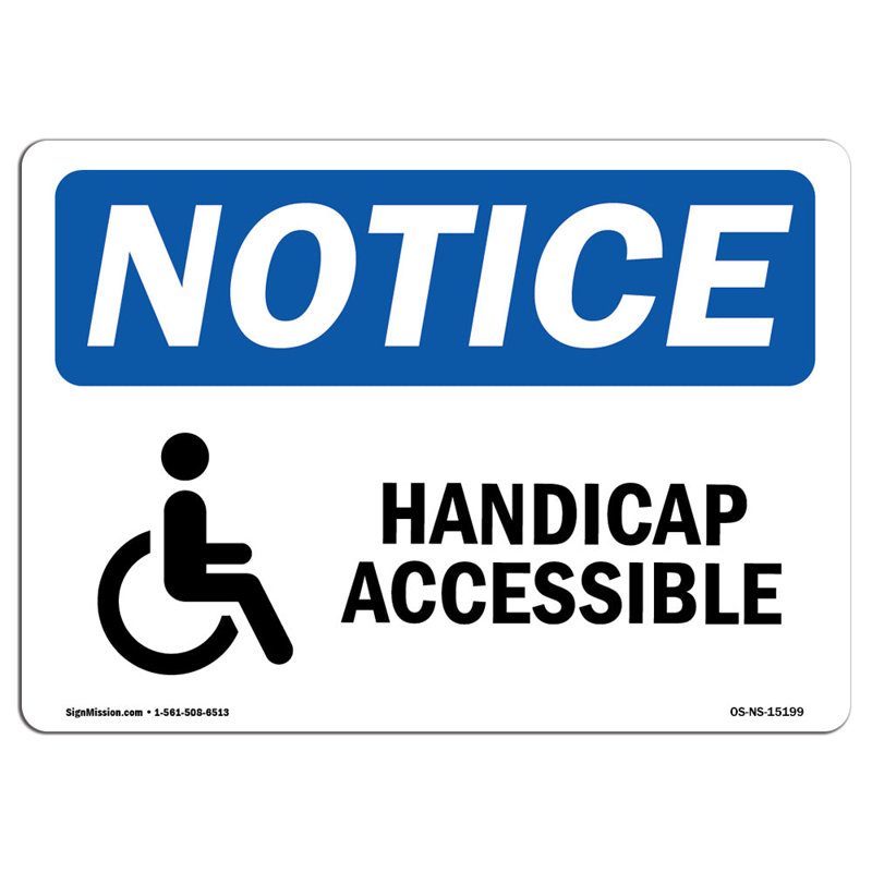 Osha - avis accessible avec symbole