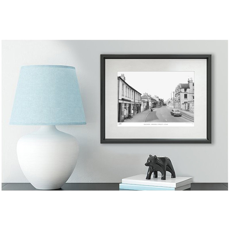 Raunds, Brook Street C1960 - Single Picture Frame Print, 28cm H x 36cm W x 2.3cm D