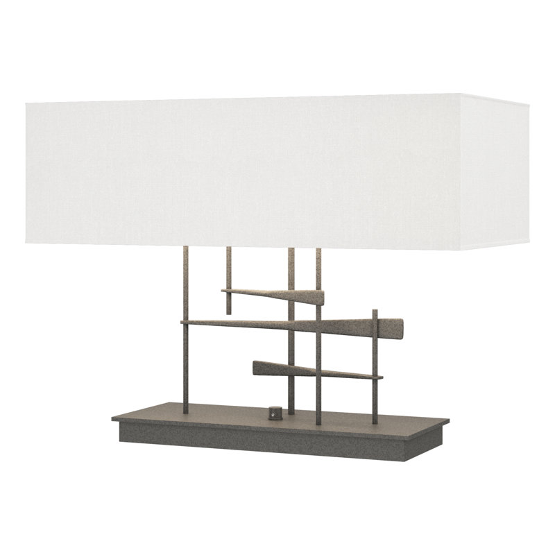 Cavaletti 15.3" Table Lamp, Natural Anna, Natural Iron