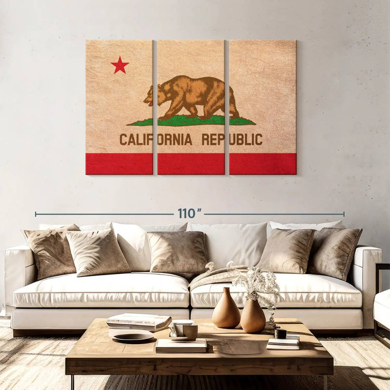 Borges California Flag, 48" H x 74" W