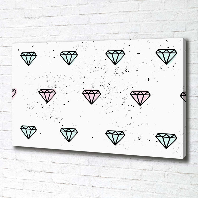 Diamonds - Wrapped Canvas Print