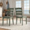 Chaise d'appoint en bois massif H 17,15 po Norita