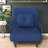 Multifunctional Blue Fabric Beds, Adjustable Modern Design For Compact Spaces