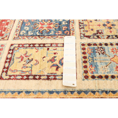 One-of-a-Kind 5'5" X 7'11" New Age Wool Area Rug in Ivory