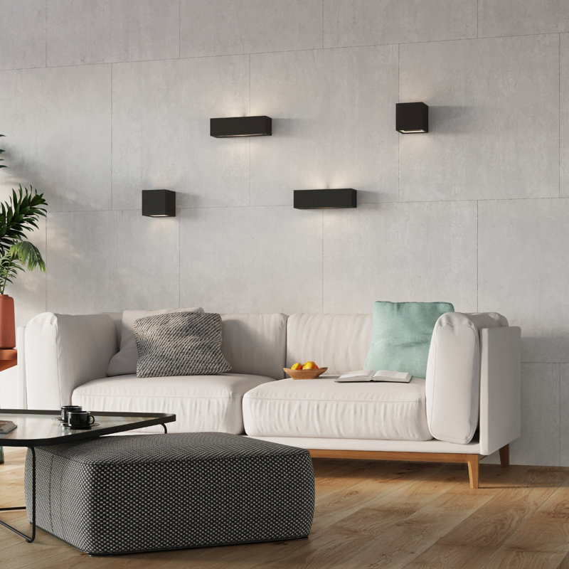 1 Light Wall Light, Black