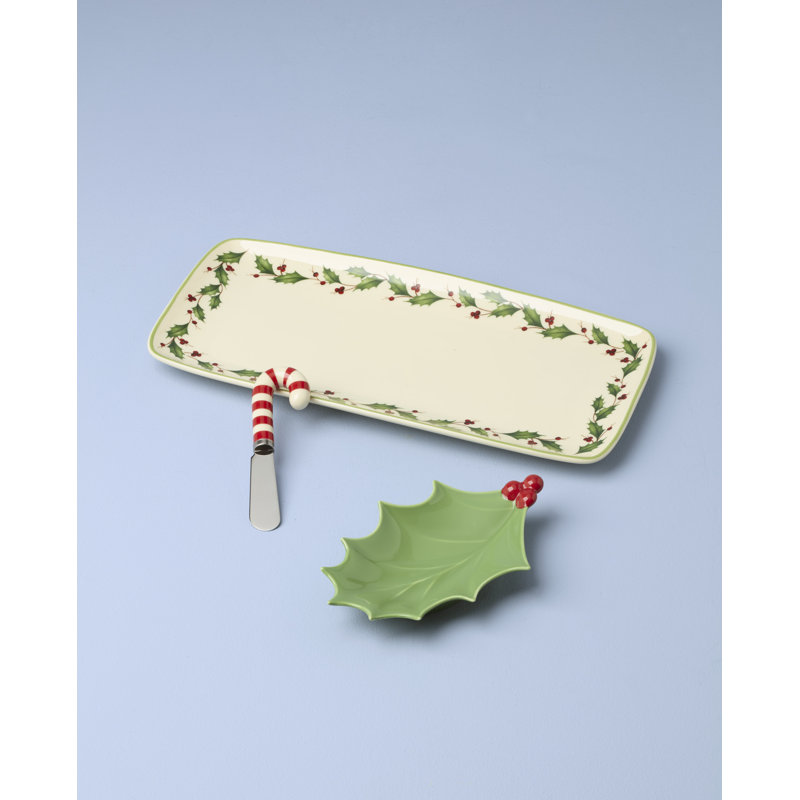 Holiday 3-Piece Hostess Set with Spreader