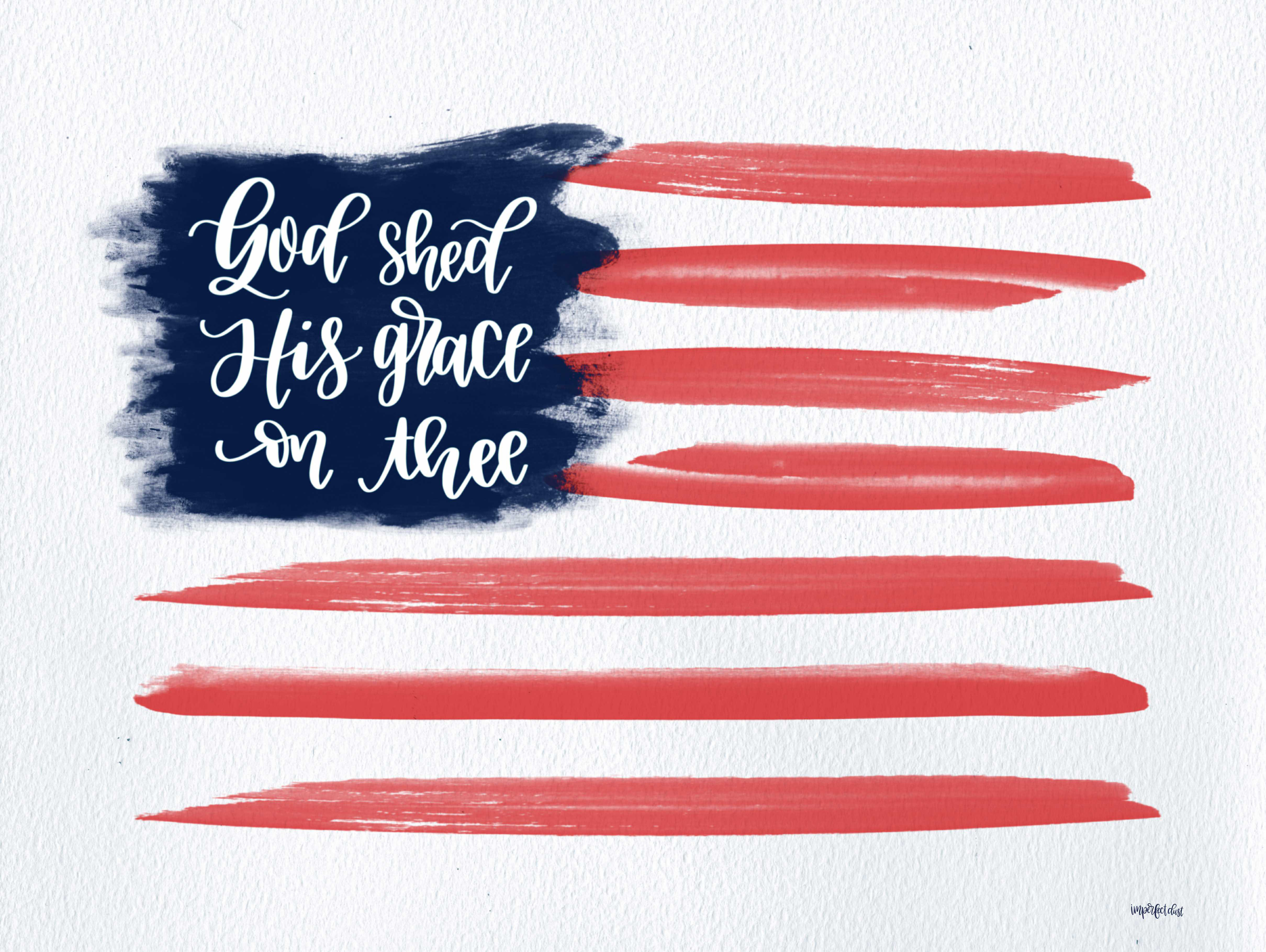 17 Stories God Shed His Grace On Thee On Canvas by Imperfect Dust Print ...