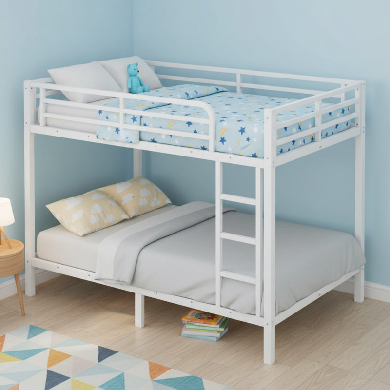 Metal Full Over Full Bunk Bed For Teens And Adults, Full Over Full