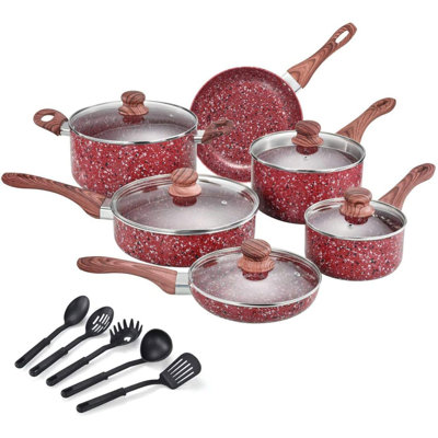 16 - Piece Non-Stick Aluminum Cookware Set