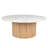 36" Marbled Wood Round Coffee Table-1065689498