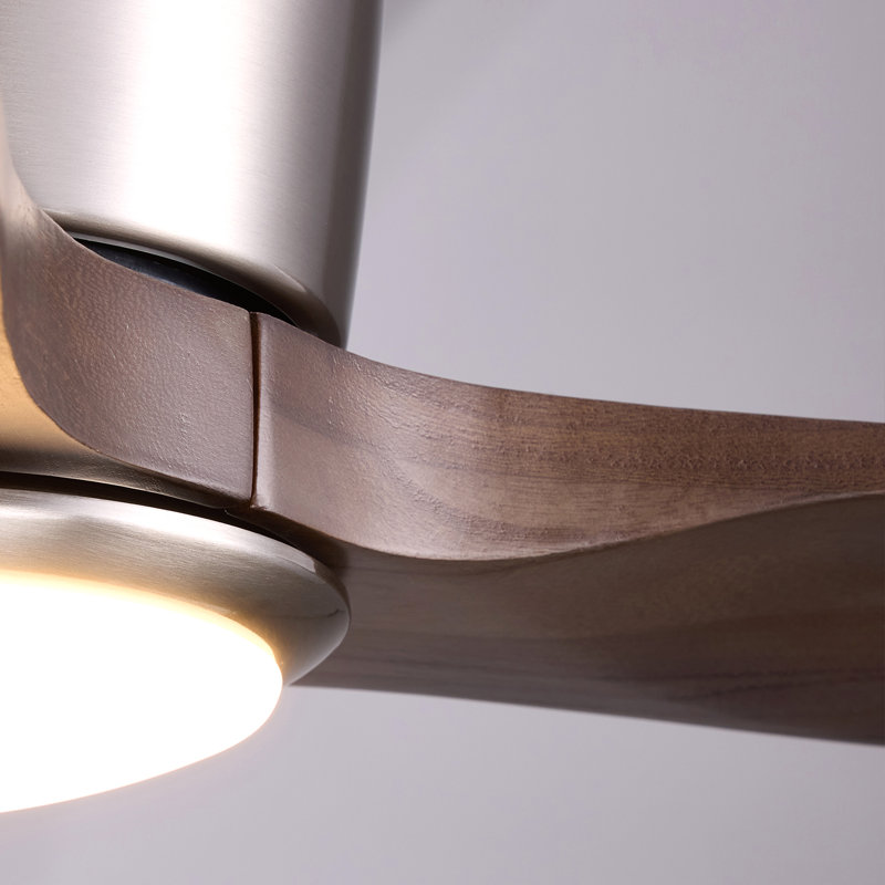 52" Flush Mount Ceiling Fan with Light Low Profile Ceiling Fans