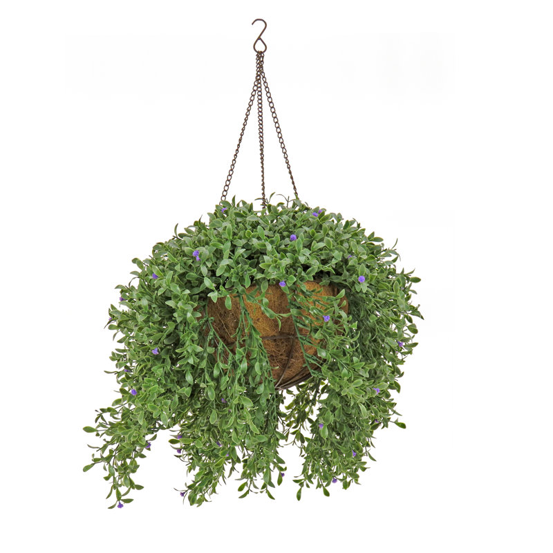 Plante artificielle 18 po dans un panier